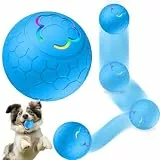 Aohcae Interaktives Spielzeug, Selbstrollender Hundespielzeug USB Wiederaufladbar, für Welpen/Kleine/Mittlere Hunde(Blau)