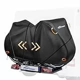 toptrek Fahrradschutzhülle Fahrradträger Reißfeste mit 6m Sicherheitsseil, Fahrradabdeckung Heckträger 600D Oxford-Gewebe, Fahrradgarage fahrradträger e-bike für anhängerkupplung 2 fahrräder