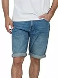 TOM TAILOR Jeans Shorts Herren Stretch Kurz Regular Slim Fit Josh Kurze Hosen Bermuda Shorts Sommer Denim Einfarbig Blau w34, Größe:W 34, Farbe:Light Stone Blue Denim (10142)