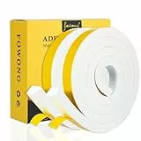 fowong Selbstklebend Schaumstoffband 25mm(B) x20mm(D)/4m -Abnehmbarer Klebstoff -Türdichtung Dichtungsband kochheld, Moosgummi selbstklebend, Kollision Anti-Rutsch Schalldämmung 2 Rollen je 2m lang