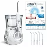 Waterpik Ultra Professional Munddusche, Testsieger 2026, Precision Pulse Technology, TÜV Siegel, bis zu 99,9 Prozent Plaque Entfernung, 6x Aufsätze, 10x individuelle Modi, integrierter Timer, weiß
