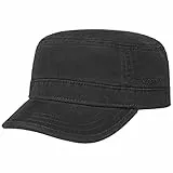 Stetson Gosper Armycap Stoffcap UV-Schutz 40 Damen Herren Sommer Winter schwarz M (56-57 cm)