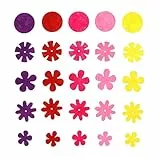 150 Stücke DIY Filz Blumen Stoff 5 Formen Verschönerungen für Handwerk Nähen Handwerk Einladungskarten Kinder Kinder Wohnkultur Ornamente
