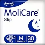 MoliCare® Slip Night - Windeln für Erwachsene bei mittlerer bis schwerer Harn- und Stuhlinkontinenz in der Nacht | zuverlässig, komfortabel & diskret | Größe M (90-120 cm Hüftumfang), 30 Stück