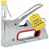 Rapid PRO R153 Handtacker - Kompakter Tacker für Holz und Stoffe, für Typ 53 Feindrahtklammern (4-8 mm), Aus Stahl, Ergonomisch, Rückschlagfrei, Zum Polstern und Dekorieren