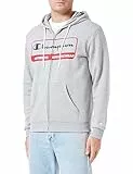 Champion Herren Legacy Graphic Shop Authentic-Powerblend Fleece Full Zip Kapuzenpullover, Grigio Melange Chiaro, M