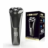 Oryzom Herrenrasierer V1 Pro, Elektrorasierer Nass/Trocken IPX6 Wasserdicht Mit 4D-Klingen & Trimmer