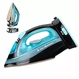 Dampfbügeleisen kabellos 2400W kabelloses Bügeleisen Sohle mit keramischer Antihaftbeschichtung Vertikal bügeln, Tropfstop, Antikalk, selbstreinigend mit Wassertank Steam Iron