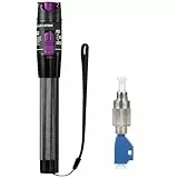 Qilnyeh Faser-Visueller Fehlerortungsstift 30MW, VFL 30KM Faser-Optikkabel-Prüfgerät mit 2,5mm LC-FC-Glasfaseradapter, Glasfaserkabeltester für LC/FC/SC/ST-Schnittstelle,