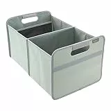 meori Smoky Grün Faltbox Large Transport Einkaufshilfe Wäsche Ordnungssystem Verstauen stabil abwischbar 32x50x27,5cm, Polyester, Box