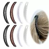 GUTERTOP 8 Stück Banana Clip Dickes Haar, Bananenspange Haare, Bananen Haarspangen Damen für Frauen Mädchen