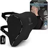 SNUGL Auto Kopfstütze Kissen - Memory Foam Auto Nackenkissen | Zwei Verstellbare Riemen | Atmungsaktiver & Abnehmbarer Bezug | Ergonomisches Design | Reise-Nackenkissen für Auto