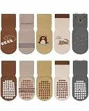 Kyopp 5 Paar Stoppersocken Baby ABS rutschfeste Socken Baumwolle Kinder Socks