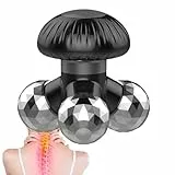 Mppchhn Handmassagegerät - Elektrischer Pilzförmiger Vibrationsroller - Körpermassagegerät Handheld,für Männer, Frauen und Erwachsene zur Massage von Nacken, Händen, Schultern, Füßen und Rücken
