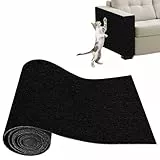 Xynovate Kratzmatte Selbstklebend Katze, DIY Kratzbrett, Kratzschutz Sofa, Katzenkratzer Kleber Möbelschutz für Wand (Schwarz,30x100cm)