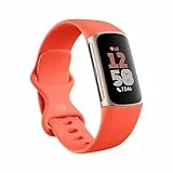 Google Fitbit Charge 6 Aktivitätstracker enthält ein 6 monatige Premium Mitgliedschaft, 7 Tage Akkulaufzeit, Google Wallet und Maps