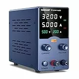 NANKADF Labornetzteil, DC-Netzteil, Labornetzgerät mit Drehknopfverstellung, einstellbares Schaltnetzteil mit 5V 3,6A USB-Schnellladefunktion (30V 5A)