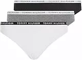 Tommy Hilfiger Damen Slips Unterwäsche, Mehrfarbig (Medium Grey Heather/White/Black), M