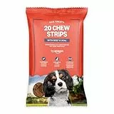 by Amazon - Leckerlis für Hunde - 20 Streifen Rindfleisch, 200 g