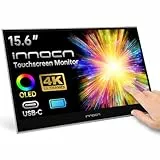 INNOCN Tragbarer Touchscreen, 15,6 Zoll 4K OLED PU15, Pre-USB, Typ C HDMI, externer Monitor mit Akku für Laptop, PC, Mac, Tablet, PS4, Xbox Switch