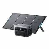Anker SOLIX C2000 Gen 2 Tragbare Powerstation mit einem tragbaren 400W Solarpanel, 2400W Solargenerator, Vollladung in 58 Min., 2048Wh LiFePO4-Akku für Notstromversorgung, Stromausfälle und Camping