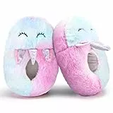 IceUnicorn Hausschuhe Kinder Mädchen Weich Tierdesign Warme Slippers(Gradient Einhorn,30/31)