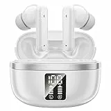 JBMI Kopfhörer Kabellos Bluetooth 5.3, In Ear mit 4 ENC Mikrofon Bluetooth Kopfhörer, 60 Std Stereo Noise Cancelling Earbuds, USB-C, IP7 Wasserdicht Ohrhörer (Perla)