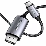 UGREEN USB C auf DisplayPort 1.4 Kabel 8K 60Hz 30Hz 4K 240Hz 144Hz HDR VRR Thunderbolt 4 3 DP1.4 Kabel kompatibel mit iPhone 16 MacBook Pro Air M2 Mac mini M4 iPad Pro Air 5 Surface Pro 8(2M)