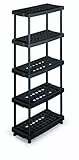 Terry, Regal 8040-5, Modulares Regal mit 5 Einlegeböden, geeignet für den Innen- und Außenbereich - 79x39x176 cm