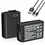 ENEGON Wiederaufladbare Ersatz-Akkus EN-EL25/EL25A mit Direktladung USB-C 1600mAh (2 Stück) mit 2-in-1 Typ-C Ladekabel für Nikon Z50, Z30, Z FC