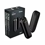 Aitesuo Handwärmer Wiederaufladbar, 2er-Pack Handwärmer Elektrischer mit 2500 mAh Tragbarer, 3 Wärmestufen, geteilter USB Taschenwärmer für Outdoor-Sport, Camping, für Männer und Frauen (Schwarz)