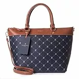 Lazarotti Palermo Shopper Tasche Damen | Umhängetasche mit Trageriemen & Henkel | große Henkeltasche 29 cm