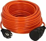 Brennenstuhl BREMAXX Verlängerungskabel (20m Kabel in orange, für den kurzfristigen Einsatz im Außenbereich IP44, Stromkabel einsetzbar bis -35 °C und UV-beständig, Made in Germany)