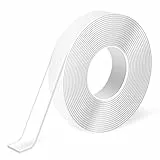 Art3d 3 meter, Doppelseitiges Klebeband, strapazierfähig, spurlos, abnehmbar, wiederverwendbar, waschbar – Mehrzweck
