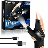 Hinshark Geschenke für Männer, Handschuhe mit Licht Angelzubehör Vatertagsgeschenk für Papa, Männergeschenke, Geburtstagsgeschenk Lustige Gadgets Männertag Geschenke für Männer Papa Geschenk Vatertag