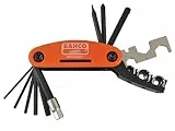 Bahco BKE850901N Akku Multifunktionswerkzeug Gemischtes Fahrrad-Klappwerkzeug-Set L. 170mm