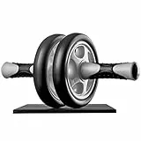 Ultrasport Unisex Erwachsene Bauchtrainer Ab Roller, Schwarz/Grau, 34x1x16 cm