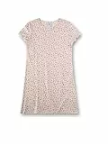 Sanetta Mädchen-Nachthemd Kurzarm beige Blumen | Nachhaltiges und angenehmes Nachthemd aus Baumwoll-Modal-Mix.