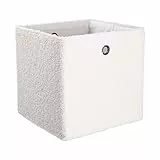 BUTLERS Aufbewahrungsbox faltbar 30x 30cm -Toddy- Aufbewahrungswürfel mit Griffen | Aufbewahrung von Bettwäsche, Spielzeuge im Regal | Faltkiste zur Organisation im Kinderzimmer, Bad