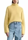 Marc O'Polo Damen Strickpullover aus Bio-Baumwolle mit Turtleneck, Gelb (Creamy Yellow), L