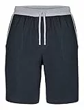 Ladeheid Herren Schlafanzughose kurz Herren Kurz Hose mit Taschen Shorts LA40-253 (Graphit-Melange, M)