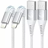 iPhone Ladekabel, Lang Lightning Kabel [3M 2Pack] MFi Zertifiziert Schnellladekabel iPhone Kabel, Nylon USB Lightning Kabel für iPhone 14 13 12 11 Pro/Pro Max/Mini, XR XS Max X, 8 7 6 6s Plus, 5s 5 Se