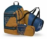 Baagl Schulrucksack Set Jungen 3 Teilig (Skateboard Rucksack, Mäppchen, Sporttasche), Schultasche ab 3. Klasse, Grundschule Ranzen mit Brustgurt, Ergonomischer Schulranzen, 25 l (Duo)