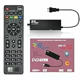 bestyks TDT HD Decoder, DVB-T-Tuner, HD-HDMI-Tuner, DVB T2 H265, HD-Decoder, TDT HD, Scart, Full HD, 1080p, WiFi-Unterstützung, IR-Fernbedienung, 2-in-1, Dolby, PVR, LCN