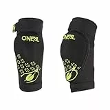 O'NEAL | Ellenbogenprotektor | Kinder | BMX Mountainbike MTB | Atmungsaktives Neopren, Leichtes & ultradünnes Konstrukt, Abriebfestes Material | Dirt Elbow Guard Youth V.23 | Schwarz Neon-Gelb size XS