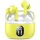 Bluetooth 5.4 Kopfhörer, 2025 Neue Kopfhörer Kabellos Sport In Ear Headphones mit 4 ENC Mics, 40 Std Kabellose Kopfhörer Tiefer Bass, Noise Cancelling Earbuds mit LED-Anzeige Kompatibel Android iOS