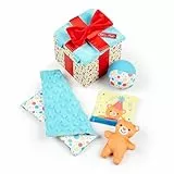 Melissa & Doug - Überraschungs-Box aus Holz mit Babyspielzeug, Spielzeuge zum Beißen, Greifen und Geräusche erzeugen, Sensorisches Spielzeug für Babys, ab Geburt, für Baby-Jungen-Mädchen