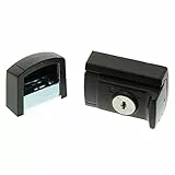 Burg Wächter Tür- und Fensterriegel, Einbruchschutz für Fenster und Türen, Abschließbar, Beidseitig verwendbar, WinSafe WZ 60, Braun, Winsafe WZ 60 BR SB, Graubraun, S