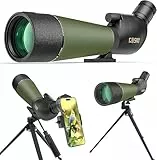 Gosky Spektiv Vogelbeobachtung 20-60 x 80 Porro Prism für sportschützen - wasserdichtes für das Schießen von Vogelbeobachtung Wildlife Scenery