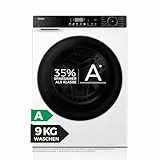 Haier Frontlader Waschmaschine 9kg I G5 Serie I A -35%, 1.400 U/Min., leiser Inverter-Motor, Automatik- und Expressprogramm, Aquastop, Hygiene-Technologien, Wi-Fi I HW90-BP1427657TU1